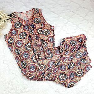 C'EST LA VIE Boho Geometric Print Dress [SIZE 2X]‎